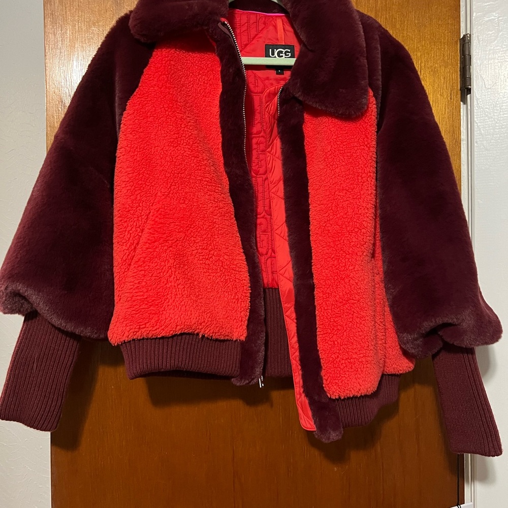 Brand new UGG jacket. Puff sleeves gorgeous colors